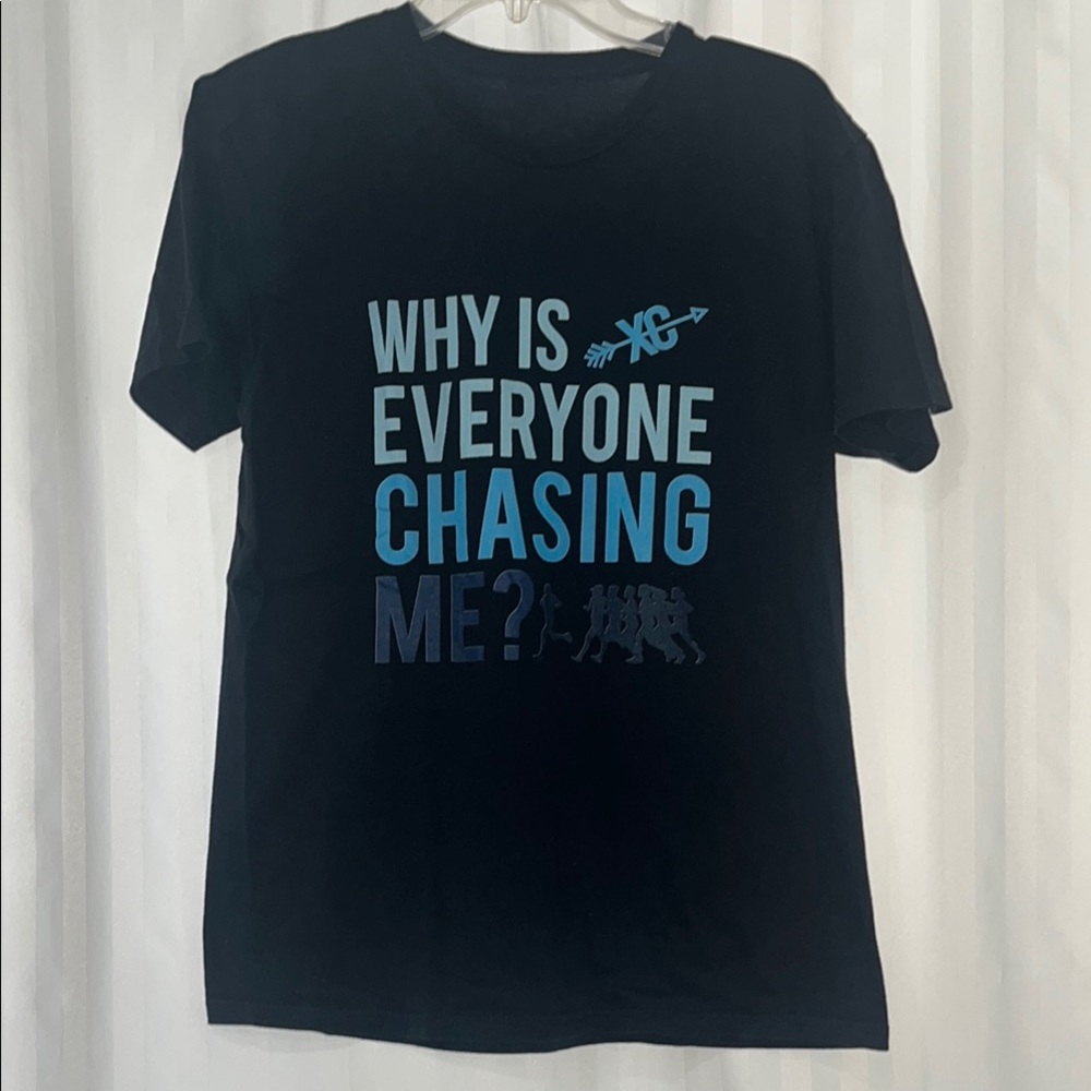 Black Graphic Running Theme Tee (Cross Country)
